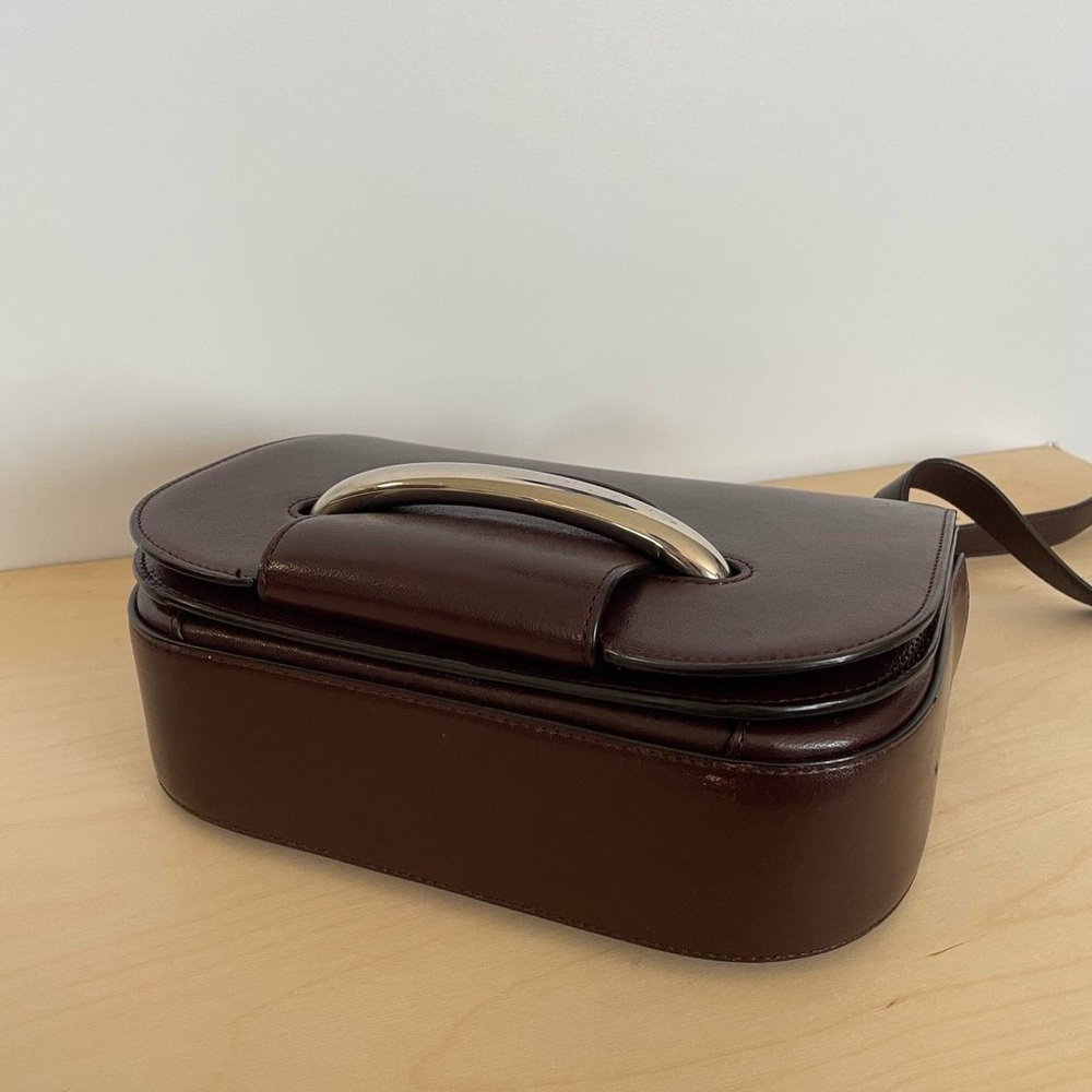 Mulberry Burgundy Silver Piercing Leather Bag - Picture 5 of 8